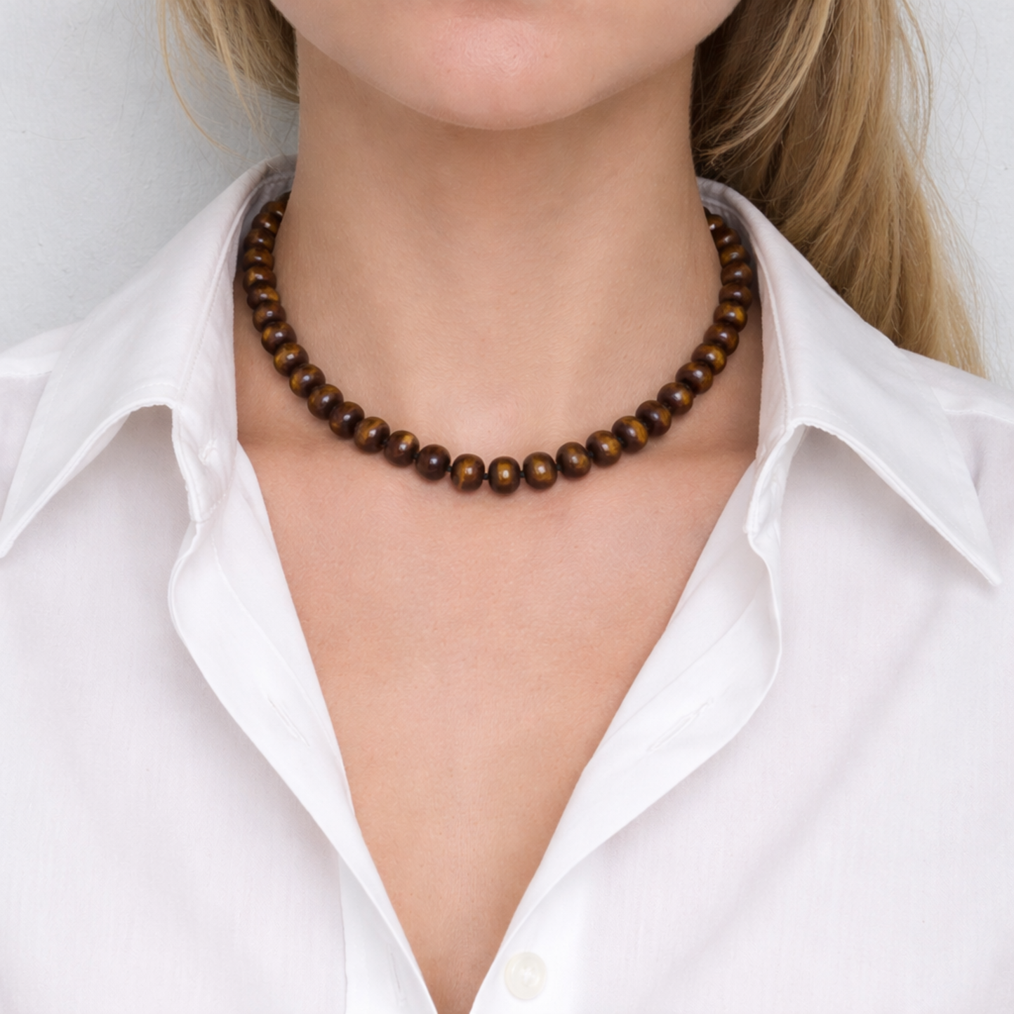 Refined Stone Bead Necklace – Timeless Everyday Accent: Pink Jade