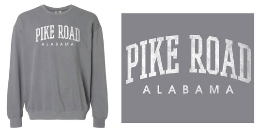Vintage Varsity Pike Road Sweatshirt - Grey/White