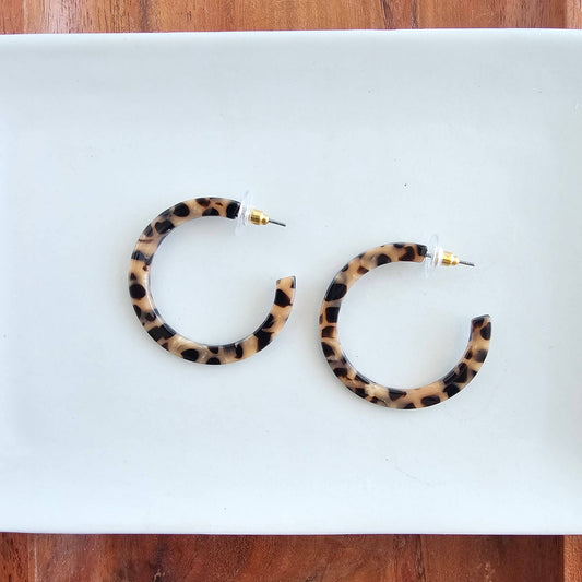 Camy Hoops - Cheetah / Earrings