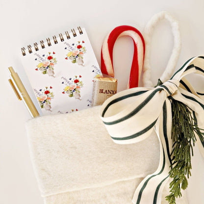 Mini jotter pad: Fluted bouquet