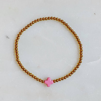 So Very Blessed Cross Bracelet: Gold