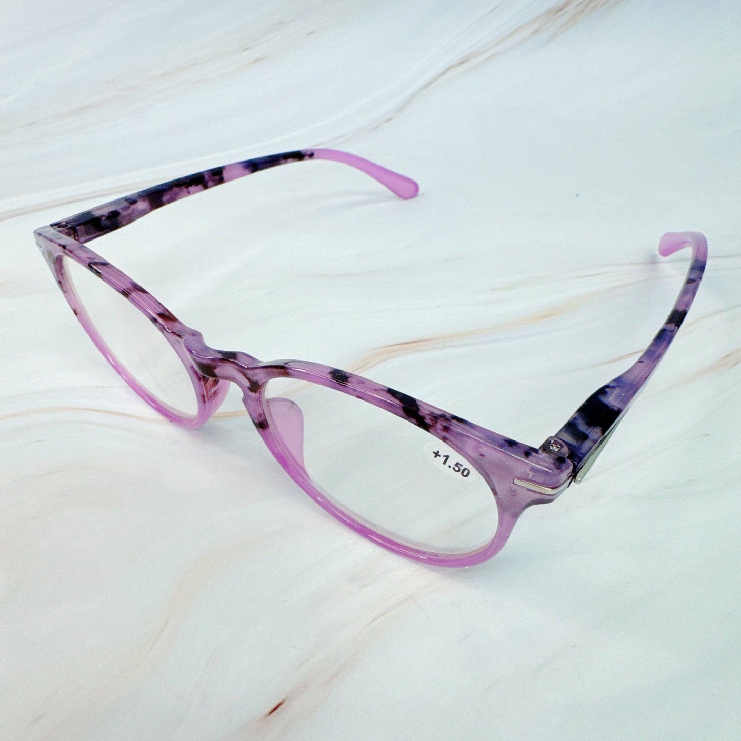 Color Tortoise Reading Glasses: Coffee / 1.5