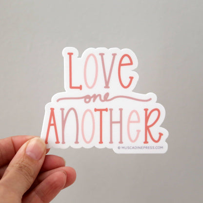 Vinyl Sticker, Love one Another
