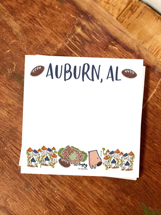 Auburn, AL Chunky Notepad-Stationery Writing Pad-100 Pages