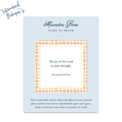 Scripture Static Cling, The Joy of the Lord