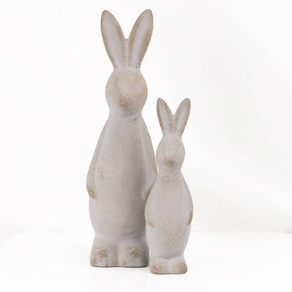 Aubrey Bunny Décor   Antique Gray   10"