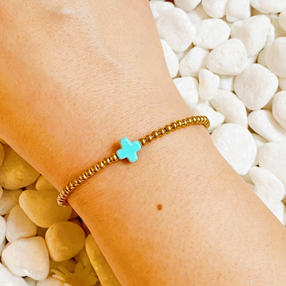 So Very Blessed Cross Bracelet: Gold