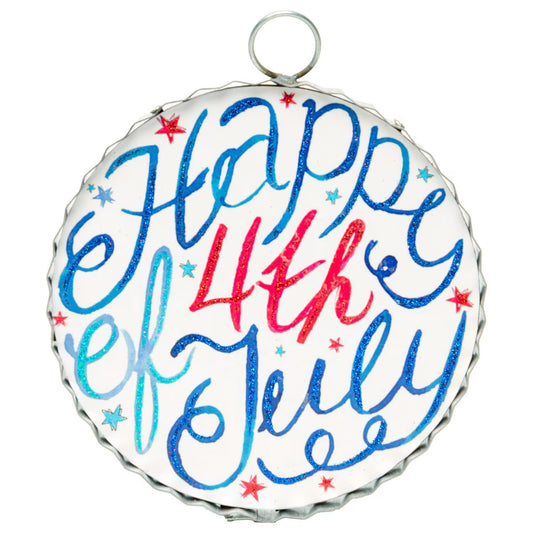 Round mini art Happy 4th of July