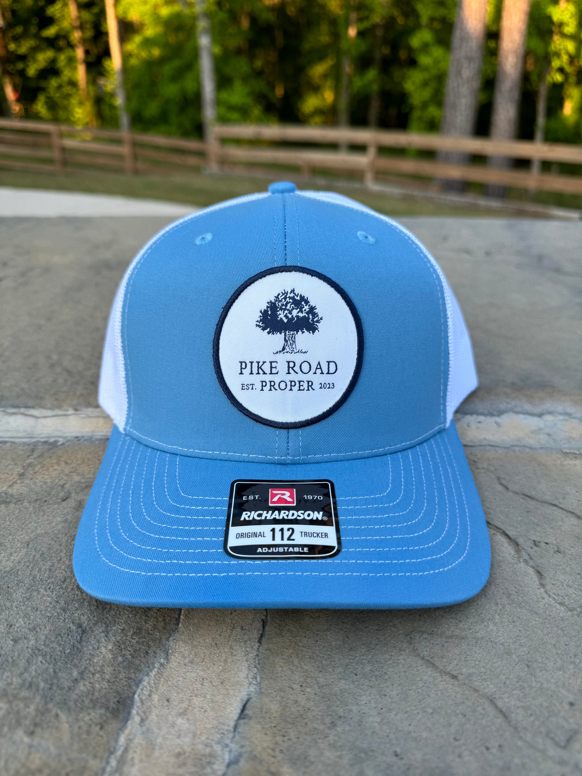 Official Pike Road Proper Patch Hat - Columbia Blue – Pike Road Proper, LLC