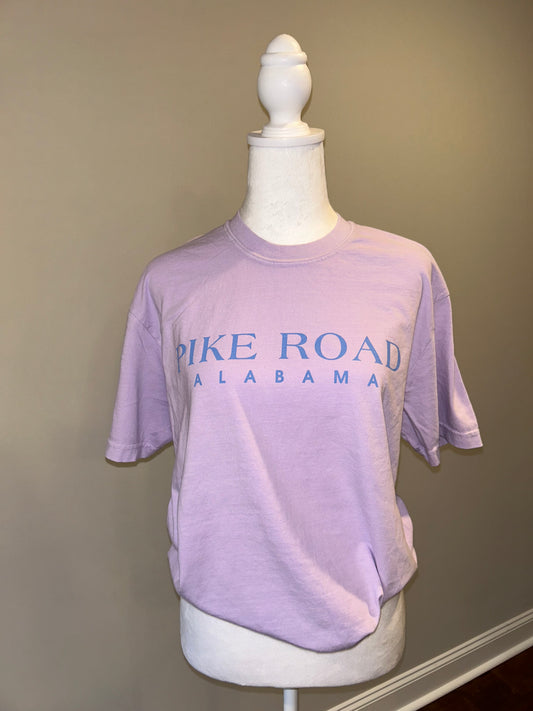 Spring Edition-Pike Road Townscape Short Sleeved Shirt Orchid