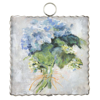 Mini art blue hydrangea
