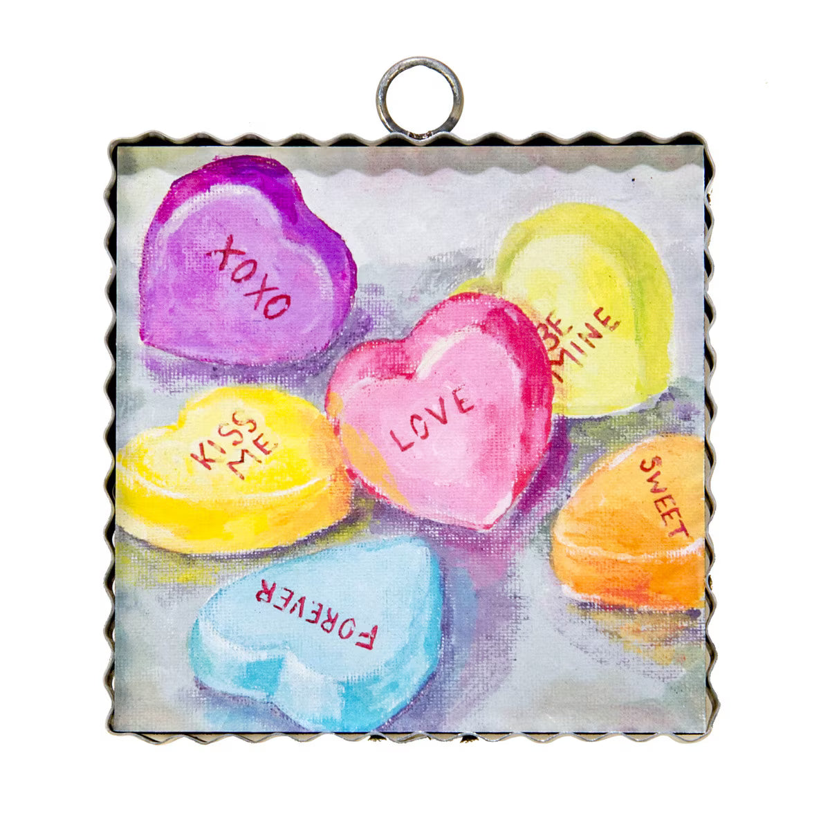 Mini art conversation hearts