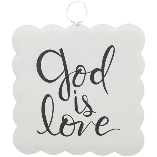Mini gallery scallop "God is Love"