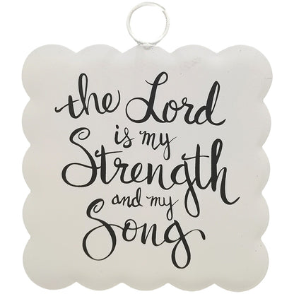 Mini gallery scallop "The Lord is my strength and my song"