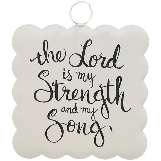 Mini gallery scallop "The Lord is my strength and my song"