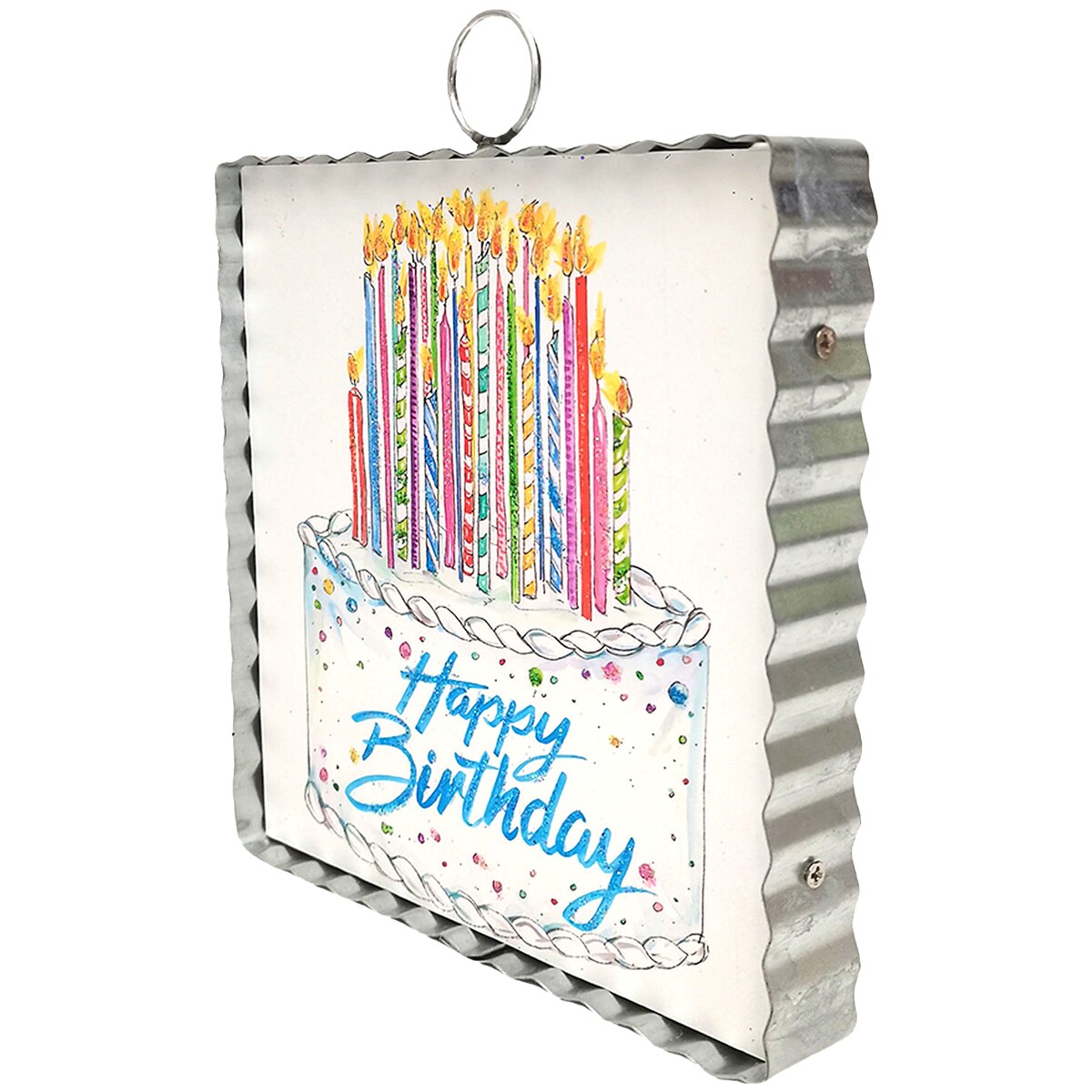 Mini art Happy Birthday cake