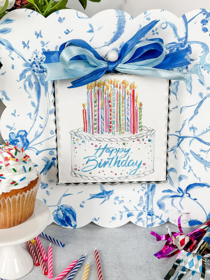 Mini art Happy Birthday cake