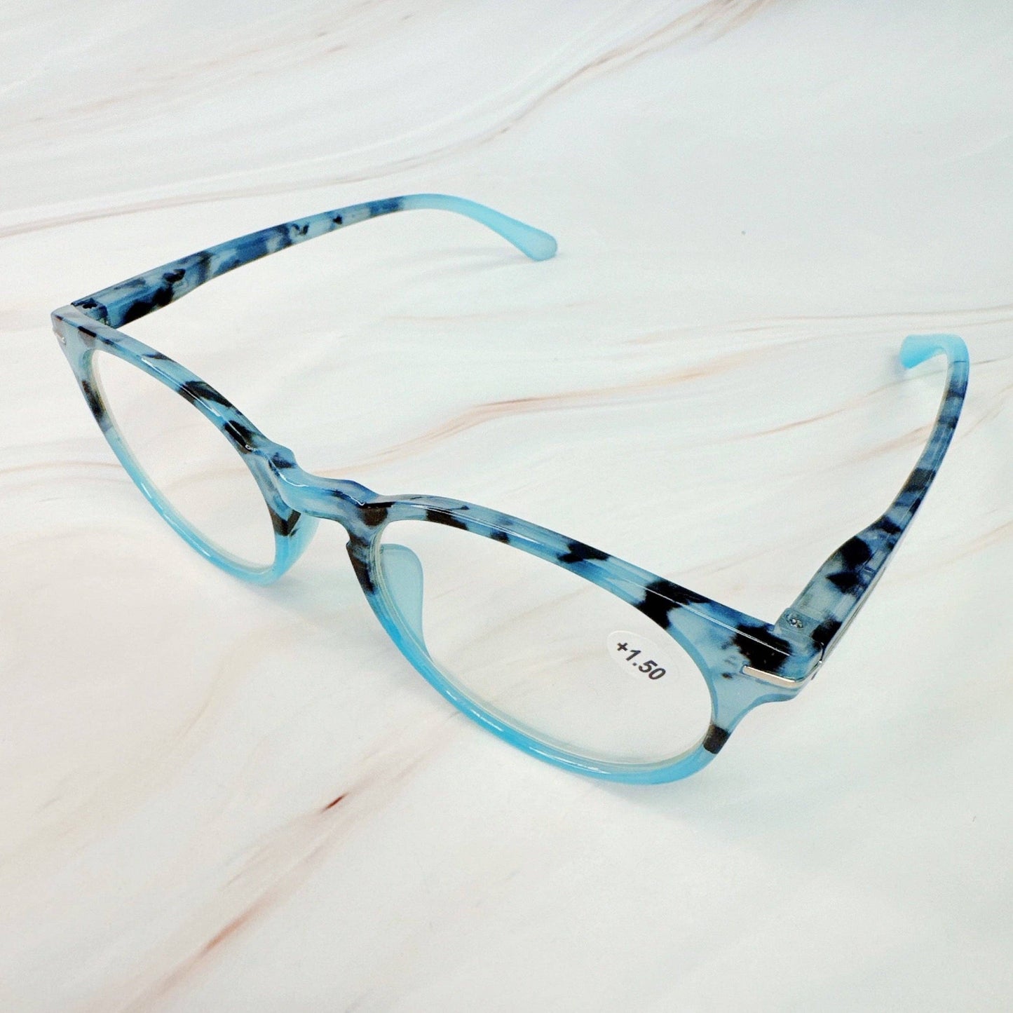 Color Tortoise Reading Glasses: Coffee / 1.5