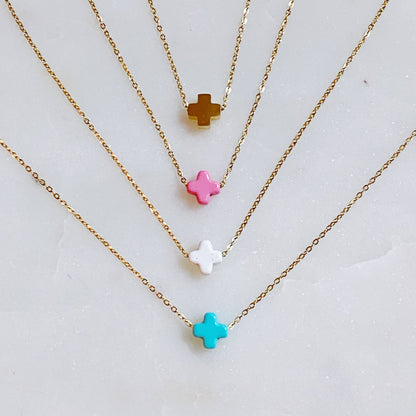 So Very Blessed Cross Necklace: Gold