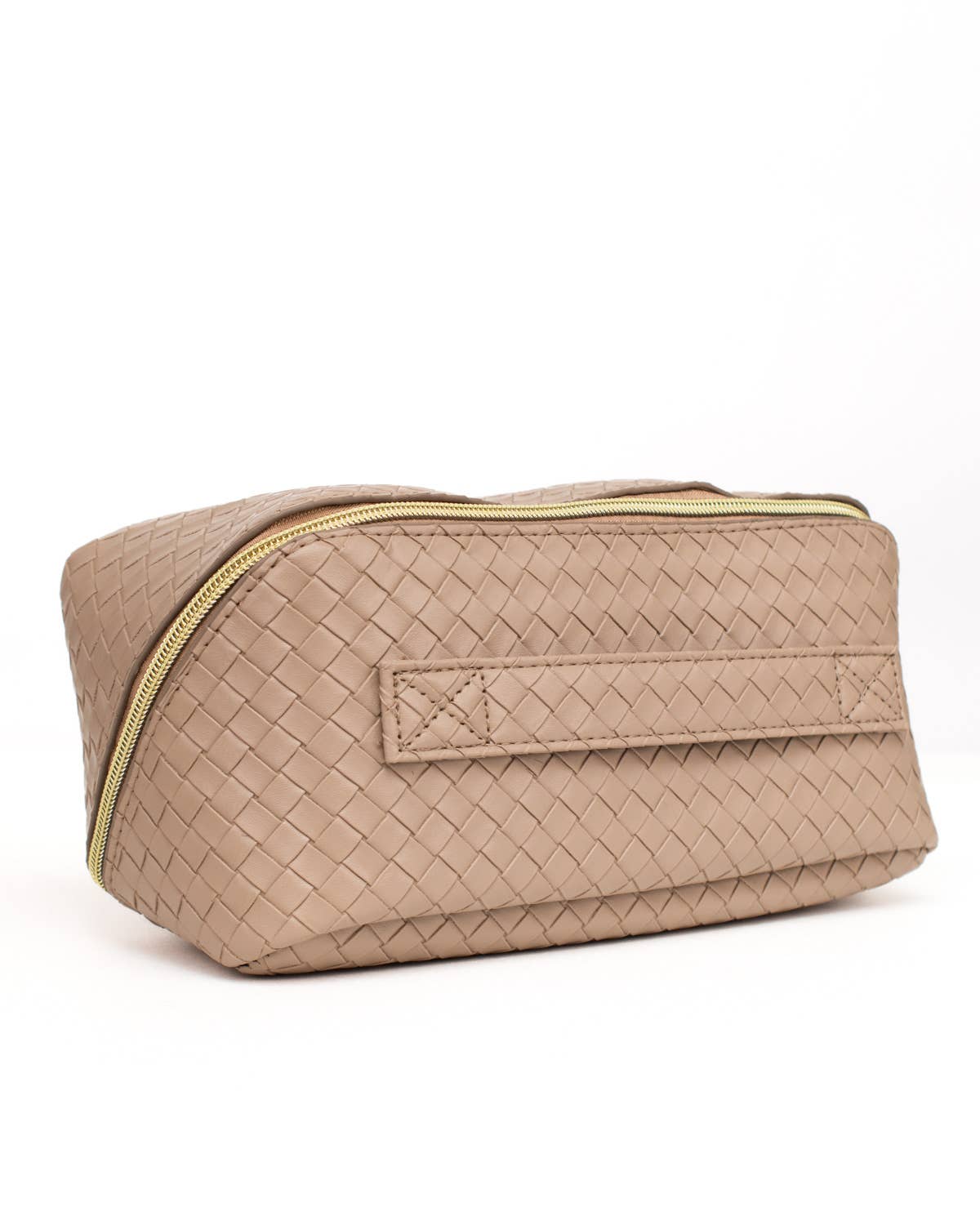 Jolee Cosmetic Bag   Light Brown   9x4.5x5