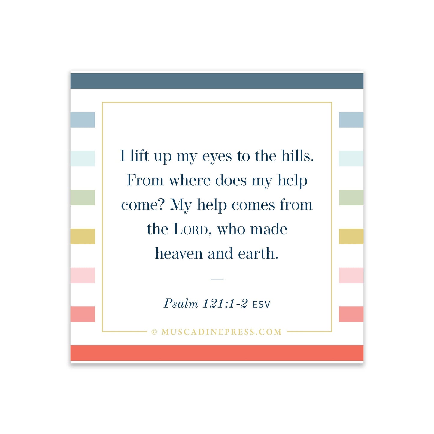 Scripture Static Cling, Help from the Lord