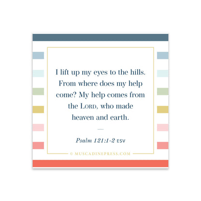 Scripture Static Cling, Help from the Lord