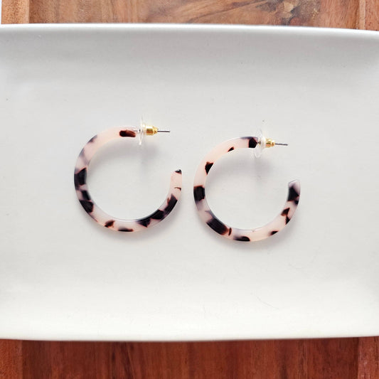 Camy Hoops - Blonde Tortoise / Earrings