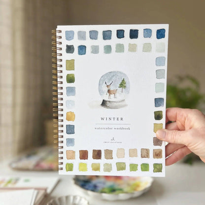 Winter watercolor workbook