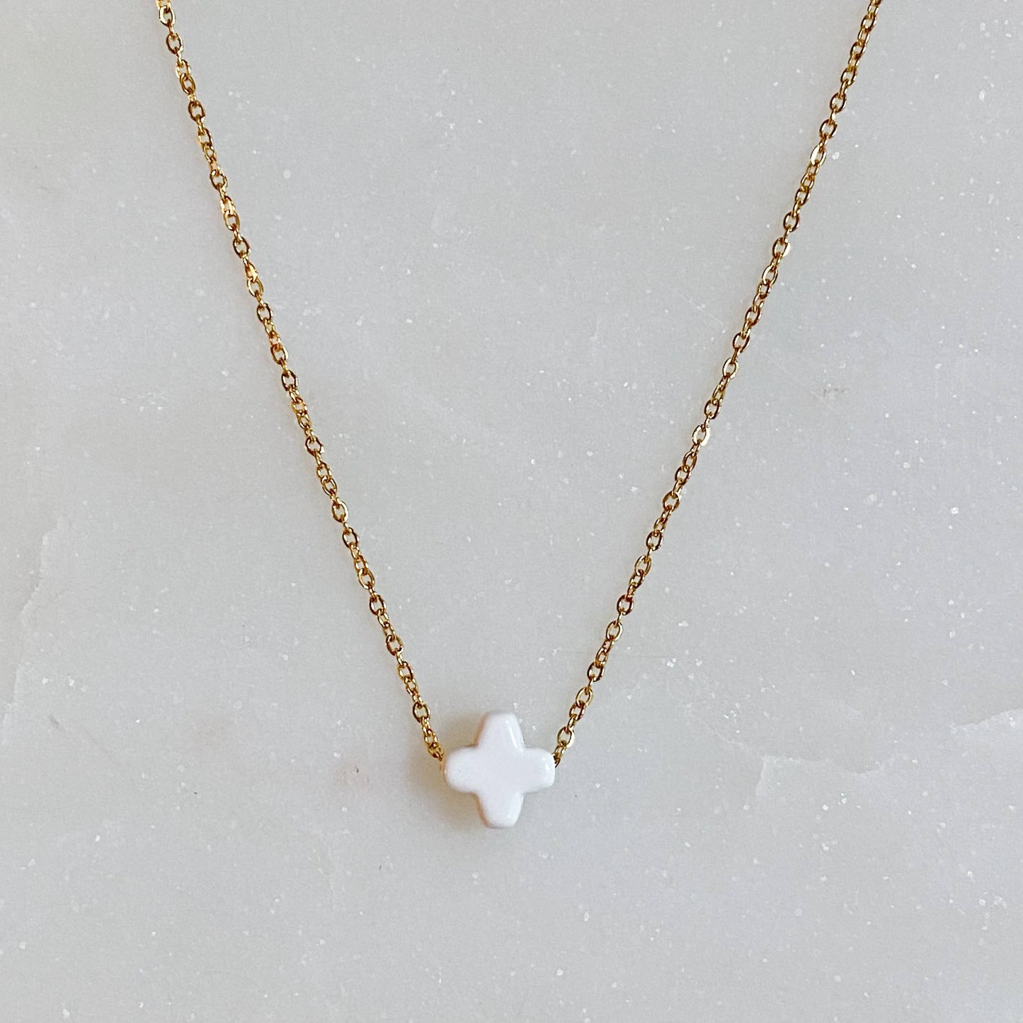 So Very Blessed Cross Necklace: Gold