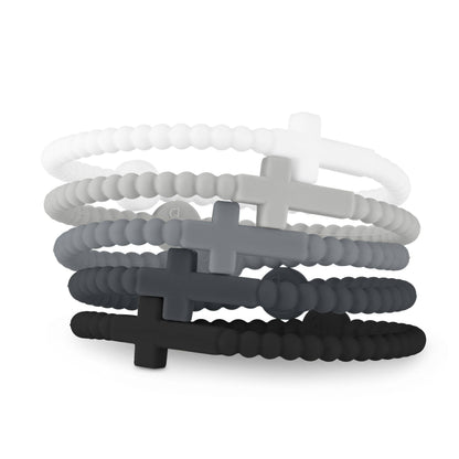 Jesus Bracelets - 5 Packs: Alloy / Large
