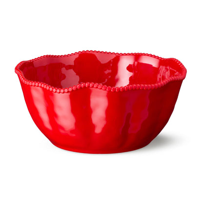 Perlette Red Melamine Deep Bowl 11in x 5in