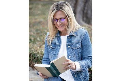 Sidecar Reading Glasses: Blue / +2.25