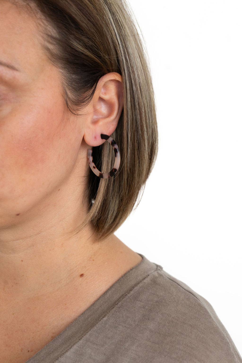 Camy Hoops - Blonde Tortoise / Earrings