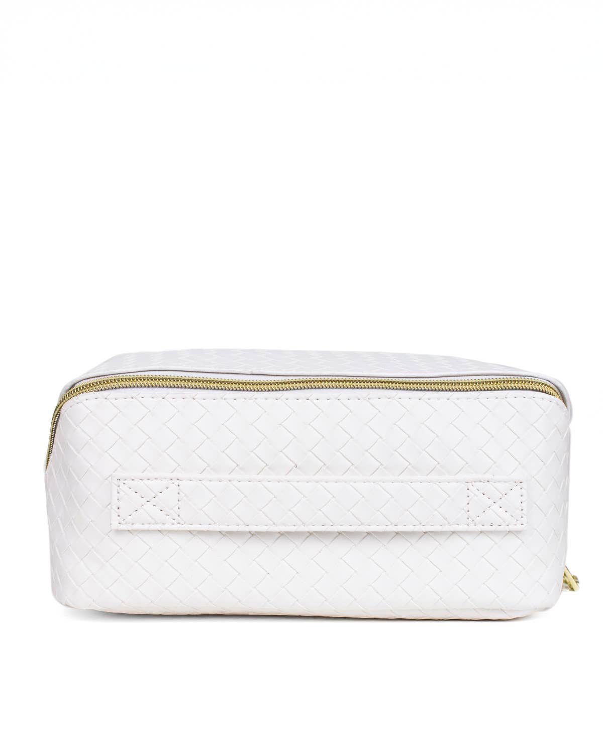 Jolee Cosmetic Bag   White   9x4.5x5