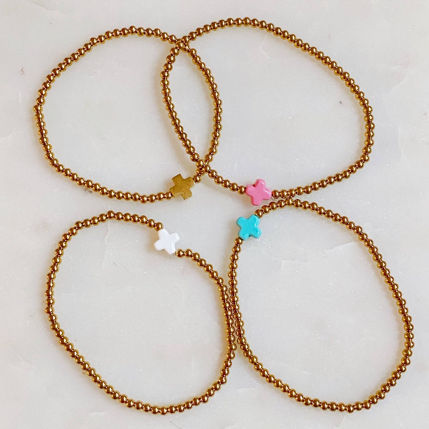 So Very Blessed Cross Bracelet: Gold