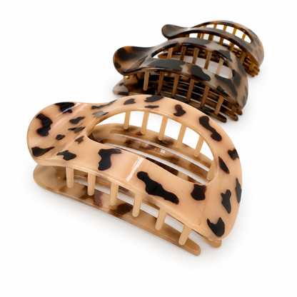 Tortoise Flat Hair Claw Clip – Medium Hold