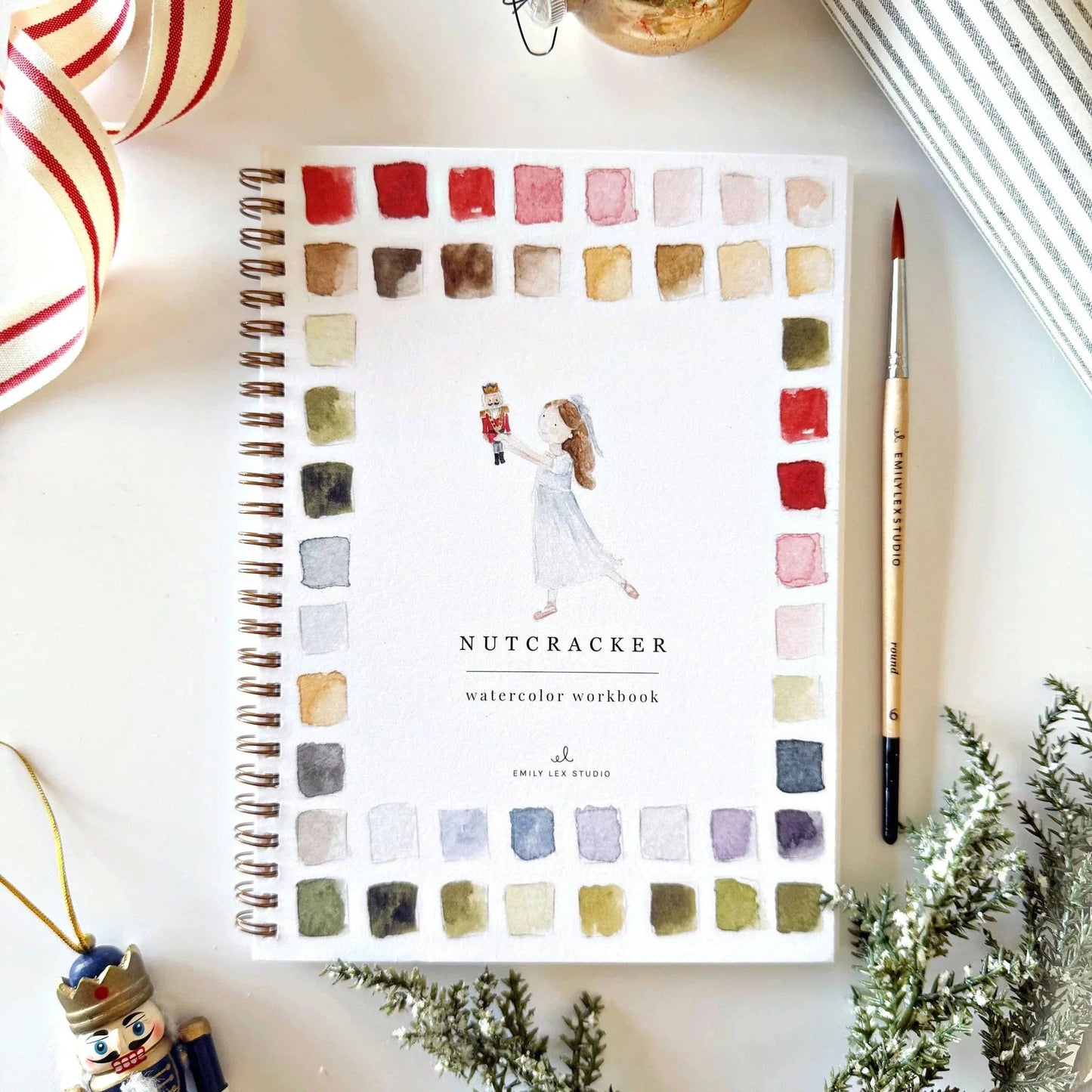 Nutcracker watercolor workbook