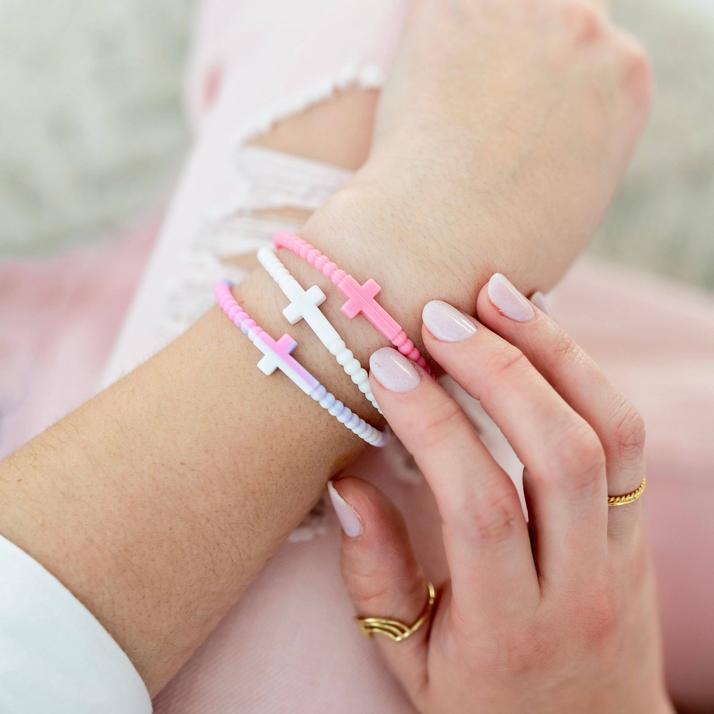 Jesus Bracelets - 5 Packs: Highlights / Small