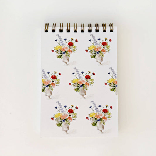 Mini jotter pad: Fluted bouquet