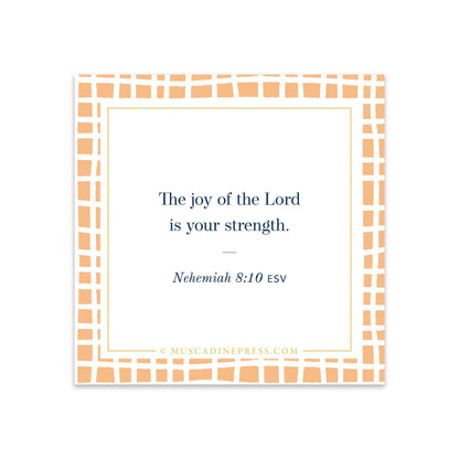 Scripture Static Cling, The Joy of the Lord