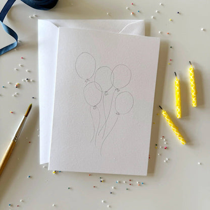 Celebrate paintable watercolor notecard set