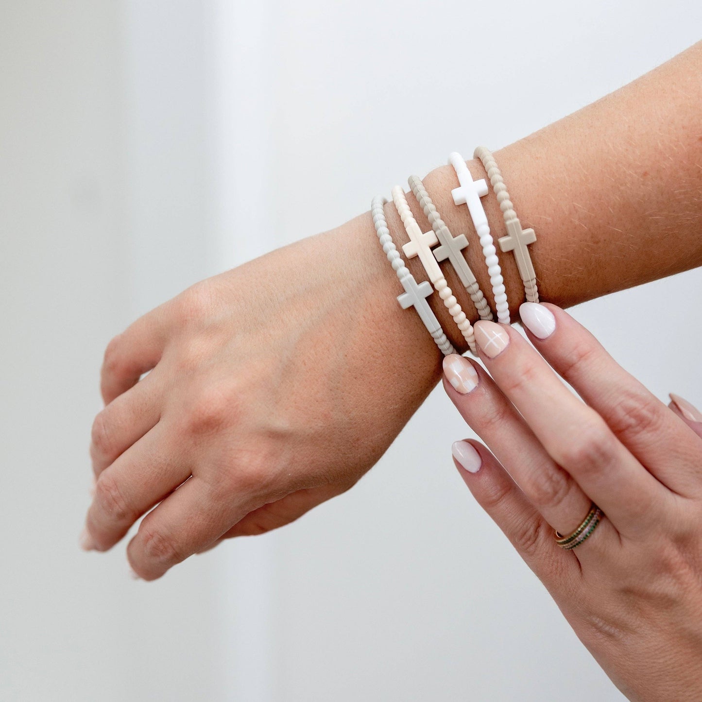 Jesus Bracelets - 5 Packs: Cotton Candy / Small