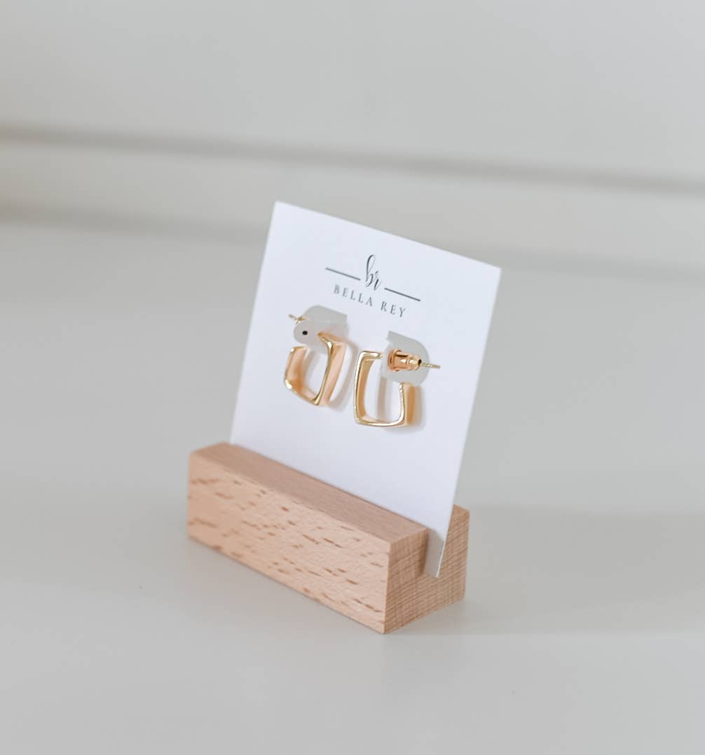 The Bryn Kate gold plated stud earrings