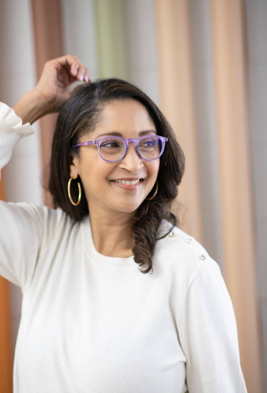 Nova Reading Glasses: Purple / +1.75