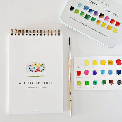 Spiral watercolor paper pad